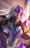 Leomord wearing the Shadow Knight skin, in-game portrait