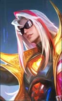 Leomord wearing the Diavel V4 Rider skin, in-game portrait