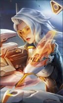 Lesley wearing the Stellaris Ghost skin, in-game portrait
