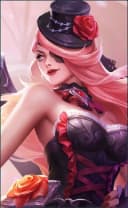 Lesley wearing the Dangerous Love skin, in-game portrait