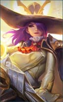 Lesley wearing the Angelic Agent skin, in-game portrait