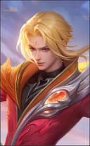 Ling wearing the Fiery Dance skin, in-game portrait