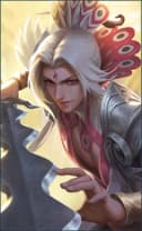 Ling wearing the Lord Shen skin, in-game portrait