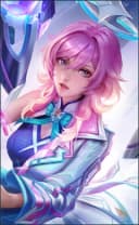 Lunox wearing the Quantum Polarity skin, in-game portrait