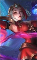 Lunox wearing the Bloody Mary skin, in-game portrait
