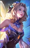 Lunox wearing the Butterfly Seraphim skin, in-game portrait