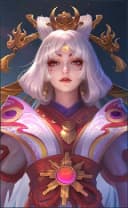 Lunox wearing the Divine Goddess skin, in-game portrait