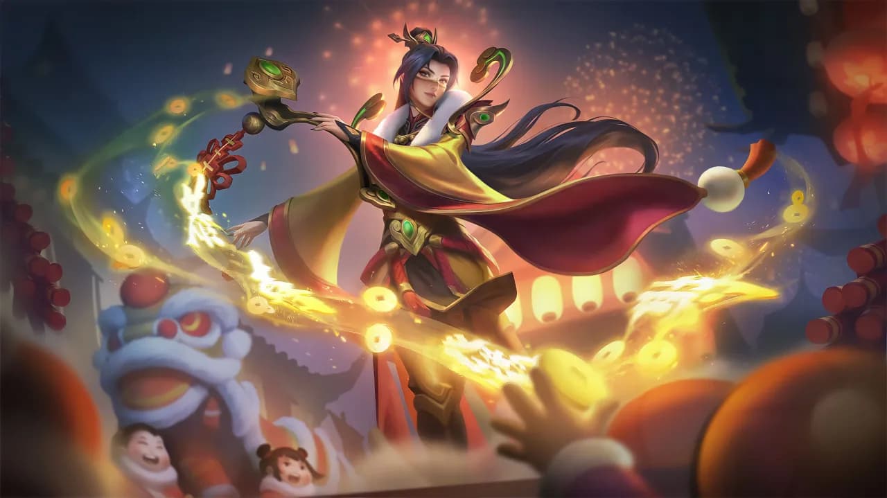 Luo Yi Dawning Fortune skin artwork