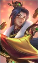 Luo Yi wearing the Dawning Fortune skin, in-game portrait