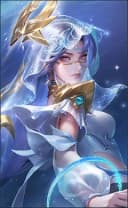 Luo Yi wearing the Starborne Matron skin, in-game portrait