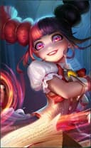 Lylia wearing the School Idol skin, in-game portrait