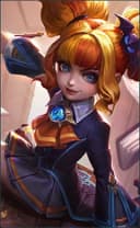 Lylia wearing the Star Student skin, in-game portrait