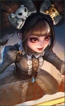 Lylia wearing the Haunted Doll skin, in-game portrait