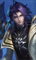 Marcel wearing the Split Shadows skin, in-game portrait