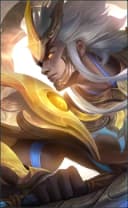 Martis wearing the God of War skin, in-game portrait