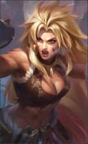 Masha wearing the Wild-oats Fist skin, in-game portrait
