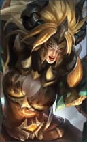 Masha wearing the Dragon Armor skin, in-game portrait