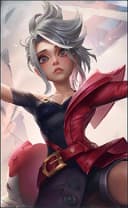 Melissa wearing the Twinge Weaver skin, in-game portrait