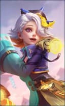 Melissa wearing the Nightwalker skin, in-game portrait