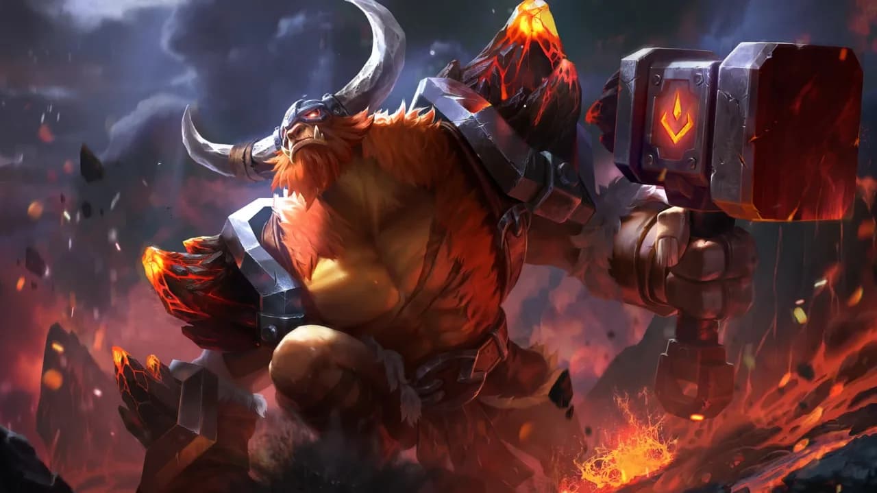 Minotaur Bursting Yama skin artwork