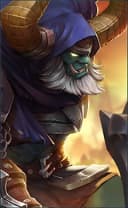 Minotaur wearing the Sacred Hammer skin, in-game portrait