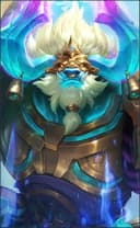 Minotaur wearing the Nether Overseer skin, in-game portrait