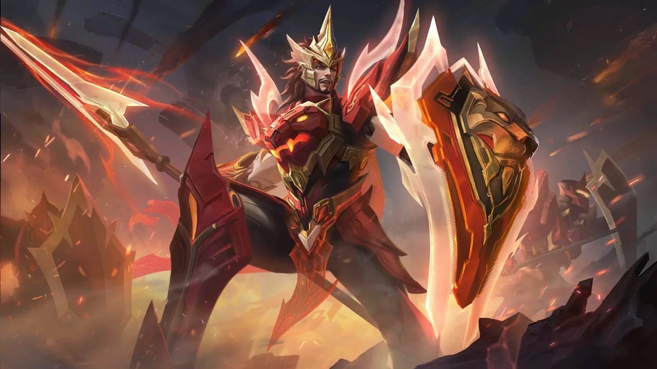 Minsitthar Crimson Lion skin artwork