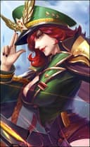 Miya wearing the Captain Thorns skin, in-game portrait
