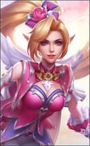 Miya wearing the Sweet Fantasy skin, in-game portrait