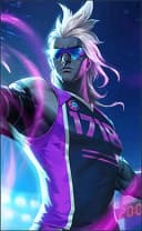 Moskov wearing the Javelin Champion skin, in-game portrait