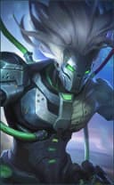 Moskov wearing the Decapitator skin, in-game portrait
