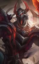 Moskov wearing the Blood Spear skin, in-game portrait