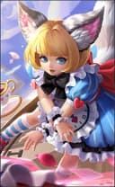 Nana wearing the Clockwork Maid skin, in-game portrait