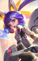 Nana wearing the Mecha Baby skin, in-game portrait