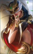 Natalia wearing the Phantom Dancer skin, in-game portrait