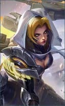 Natalia wearing the Warrioress Paragon skin, in-game portrait