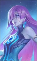 Novaria wearing the Star Rebel skin, in-game portrait