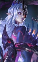 Obsidia wearing the Undying Remnants skin, in-game portrait