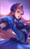 Odette wearing the Black Swan skin, in-game portrait