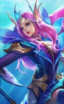 Odette wearing the Mermaid Princess skin, in-game portrait