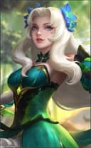 Odette wearing the Butterfly Goddess skin, in-game portrait