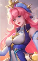 Odette wearing the Wisdom of the Stars skin, in-game portrait
