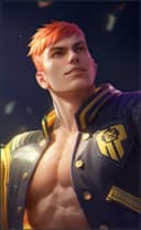 Paquito wearing the Fist of Glory skin, in-game portrait