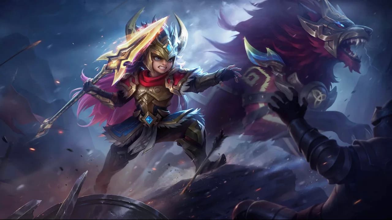 Popol and Kupa Flamehide Thane skin artwork
