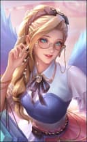 Rafaela wearing the Seraphic Selfie skin, in-game portrait