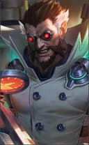 Roger wearing the Dr. Beast skin, in-game portrait