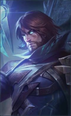 Roger wearing the Phantom Hunter skin, in-game portrait