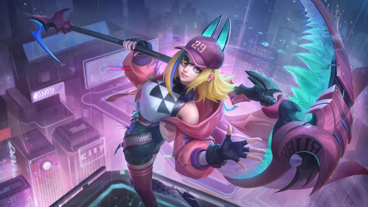Ruby Neon Edge skin artwork