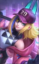 Ruby wearing the Neon Edge skin, in-game portrait