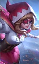 Ruby wearing the Little Red Hood skin, in-game portrait